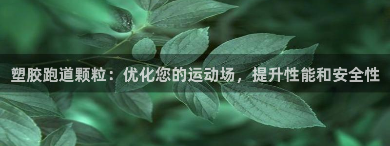 尊龙凯时 人生就是搏：塑胶跑道颗粒：优化您的运动场，提升性能和安全性