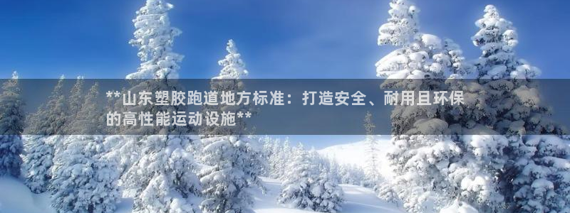 尊龙人生就是博下载：**山东塑胶跑道地方标准：打造安全、耐用且环保
的高性能运动设施**