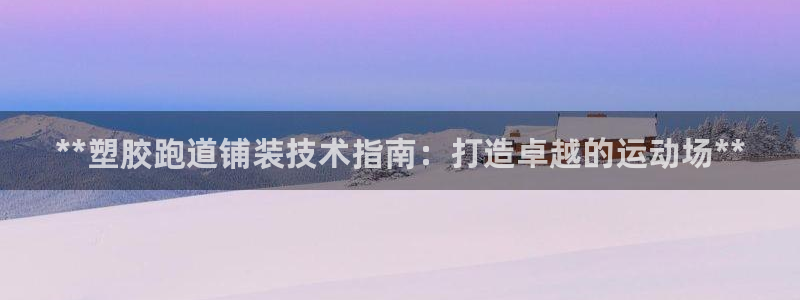 尊龙最新版：**塑胶跑道铺装技术指南：打造卓越的运动场**