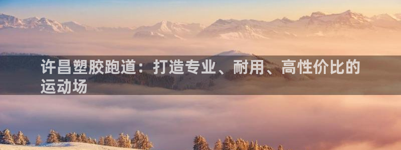 尊龙凯时只输不赢：许昌塑胶跑道：打造专业、耐用、高性